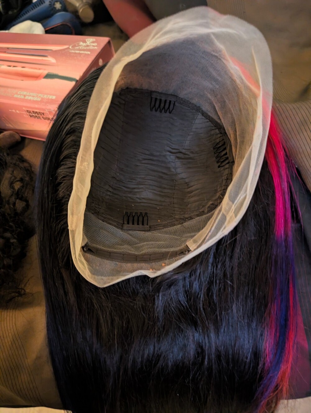 360 Human Hair Lace Frontal Colorful Wig - Picture 7 of 8